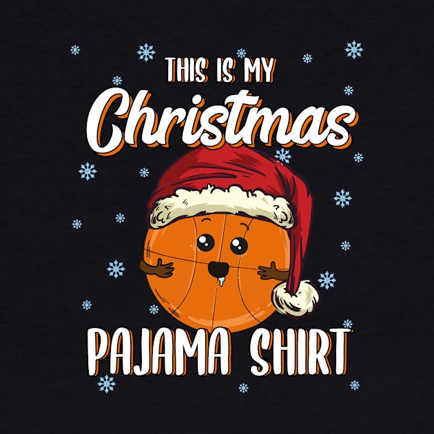 Basketball Christmas Gift Christmas Pajama Kawaii by MGO Design